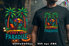 Lost In Paradise PNG Design