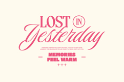 Lost in Yesterday Minimal Typography Quotes for T shirt Product Image 1