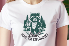 Lost Nah I’m Exploring SVG PNG Funny Hiking Raccoon Camping Product Image 3