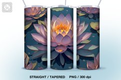 Magic Lotus Tumbler Sublimations , 20 oz Tumbler Wrap Product Image 2