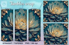 Magic Lotus Tumbler Sublimations , 20 oz Tumbler Wrap Product Image 1