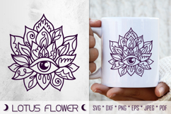 Lotus Flower Svg Cut File. Mandala Tattoo Png Clipart. Product Image 1