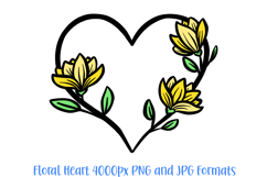 Lotus Floral Heart Wreath Flower Graphic Clipart PNG Illustration