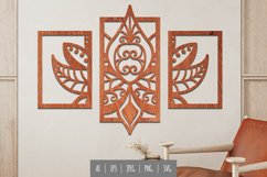 Lotus with Mandala Pattern Continuous Lasercutting Design Product Image 1