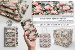 Digital Paper Lotus Pattern Product Image 1