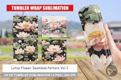 Tumbler Wrap Lotus Pattern Product Image 1