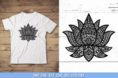 Lotus Mandala SVG,Lotus Flower SVG,Lotus Paper Cut SVG Product Image 2