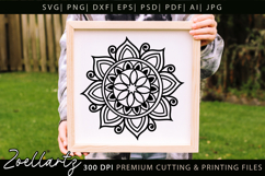 Lotus Mandala SVG Cut Files Floral Mandala Illustration Product Image 2