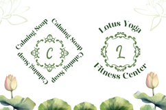 Lotus Wedding Monogram | Web Font Product Image 4