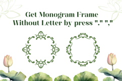 Lotus Wedding Monogram Font Product Image 5