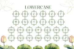 Lotus Wedding Monogram | Web Font Product Image 7