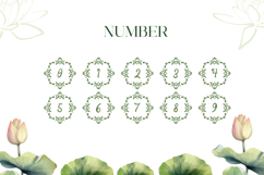Lotus Wedding Monogram | Web Font Product Image 8