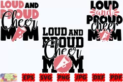 Loud And Proud Cheer Mom SVG | Cheer SVG | Cheer Mom SVG Product Image 3