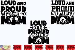 Loud And Proud Wrestling Mom SVG | Wrestling SVG | Sport SVG Product Image 2