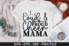 Loud &amp; Proud Cheer Mama - Sports SVG Design Product Image 1