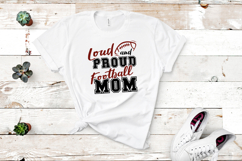 Loud and Proud Football Mom SVG Quote Product Image 3