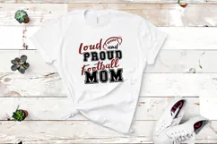 Loud and Proud Football Mom SVG Quote Product Image 3