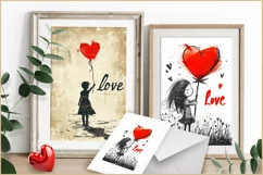 Love Valentine's Day Card png| Love Mothers day design Card Product Image 3