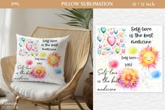 Watercolor Motivational Quotes Pillow Sublimation Product Image 1