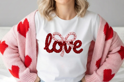 Love Rope Typography PNG | Cute Valentine Love Design Product Image 1