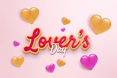 Lover's day editable text effect template Product Image 1