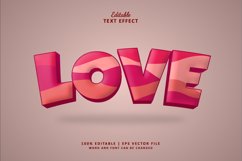 Love Editable Text Effect Style 3D Product Image 1