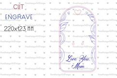Flower holder svg, Mothers Day Gift, Love you mom Product Image 2
