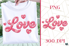 Faux Yarn Love PNG | Love Quote | Valentine Png for Shirt Product Image 1