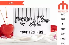 hanging love svg, valentine hearts svg, hearts string svg, valentine day dxf, window decor svg, hanging ornament svg, valentine garland svg, valentine card svg, valentine wall svg, valentine template, valentine sign svg, hearts ornament svg