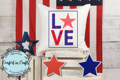 LOVE 4th of July SVG and Sublimation design Product Image 4