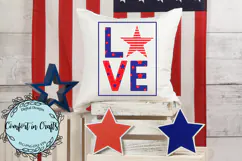 LOVE 4th of July SVG and Sublimation design Product Image 4
