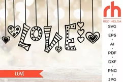hanging love svg, valentine hearts svg, hearts string svg, valentine day dxf, window decor svg, hanging ornament svg, valentine garland svg, valentine card svg, valentine wall svg, valentine template, valentine sign svg, hearts ornament svg