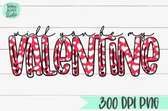 Will You Be My Valentine? | A Valentine's Day PNG Product Image 2