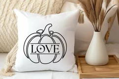 Love SVG Design , Pumpkin SVG , Autumn SVG, Harvest SVG Product Image 3