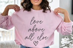 Love Above All Else Svg, Love Saying Png Product Image 3