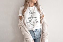 Love Above All Else Svg, Love Saying Png Product Image 1