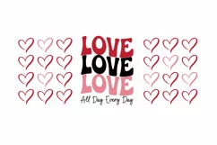 Love All Day Every Day SVG, Valentine's Day SVG Design Product Image 3