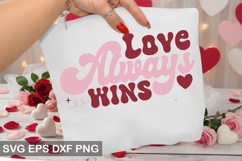 Love always wins - Retro Valentine' Day Design Product Image 1