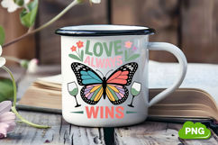 Love Always Wins PNG, Butterfly PNG, Butterfly Clipart Product Image 2