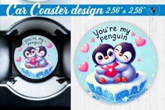 Car Coaster | Valentine&#039;s Day | Love Animals Product Image 1