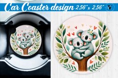 Car Coaster | Valentine&#039;s Day | Love Animals Product Image 1