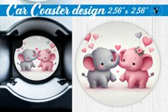 Car Coaster | Valentine&#039;s Day | Love Animals Product Image 1