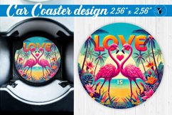 Car Coaster | Valentine&#039;s Day | Love Animals Product Image 1