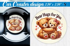 Car Coaster | Valentine&#039;s Day | Love Animals Product Image 1