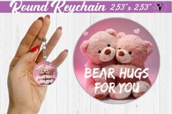 Round Keychain | Valentine&#039;s Day | Love Animals Product Image 1