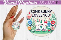 Round Keychain | Valentine&#039;s Day | Love Animals Product Image 1