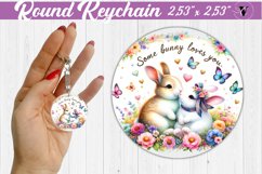 Round Keychain | Valentine&#039;s Day | Love Animals Product Image 1