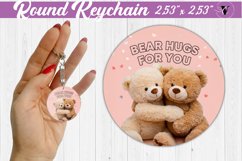 Round Keychain | Valentine&#039;s Day | Love Animals Product Image 1