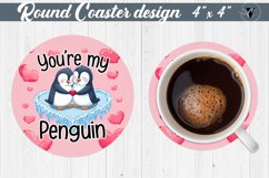 Round Coasters | Valentine&#039;s Day | Love Animals Product Image 1
