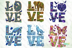 Love Animals PNG Sublimation Clipart Bundle Product Image 7